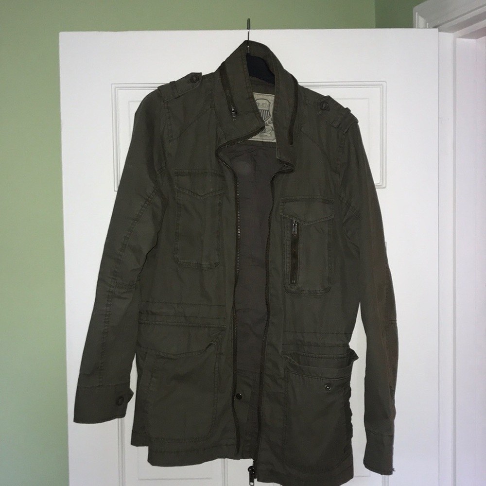 21 Men’s Army Jacket - S - Olive Green